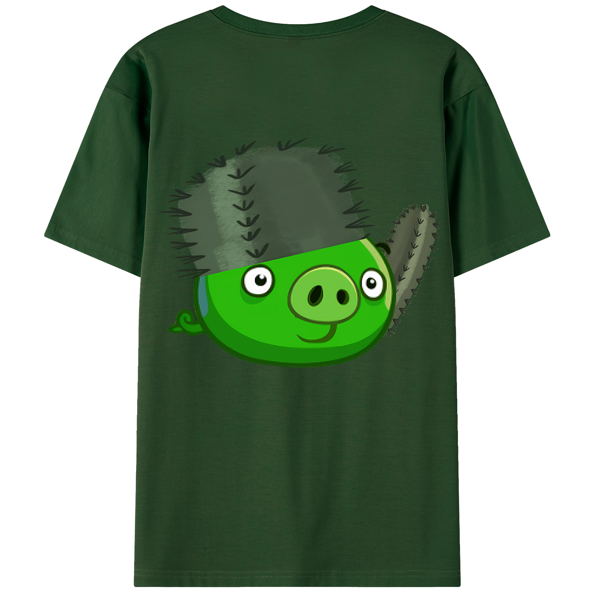 （画像用） Angry Birds アングリーバード 綿100％半袖Tシャツ（背面プリント）